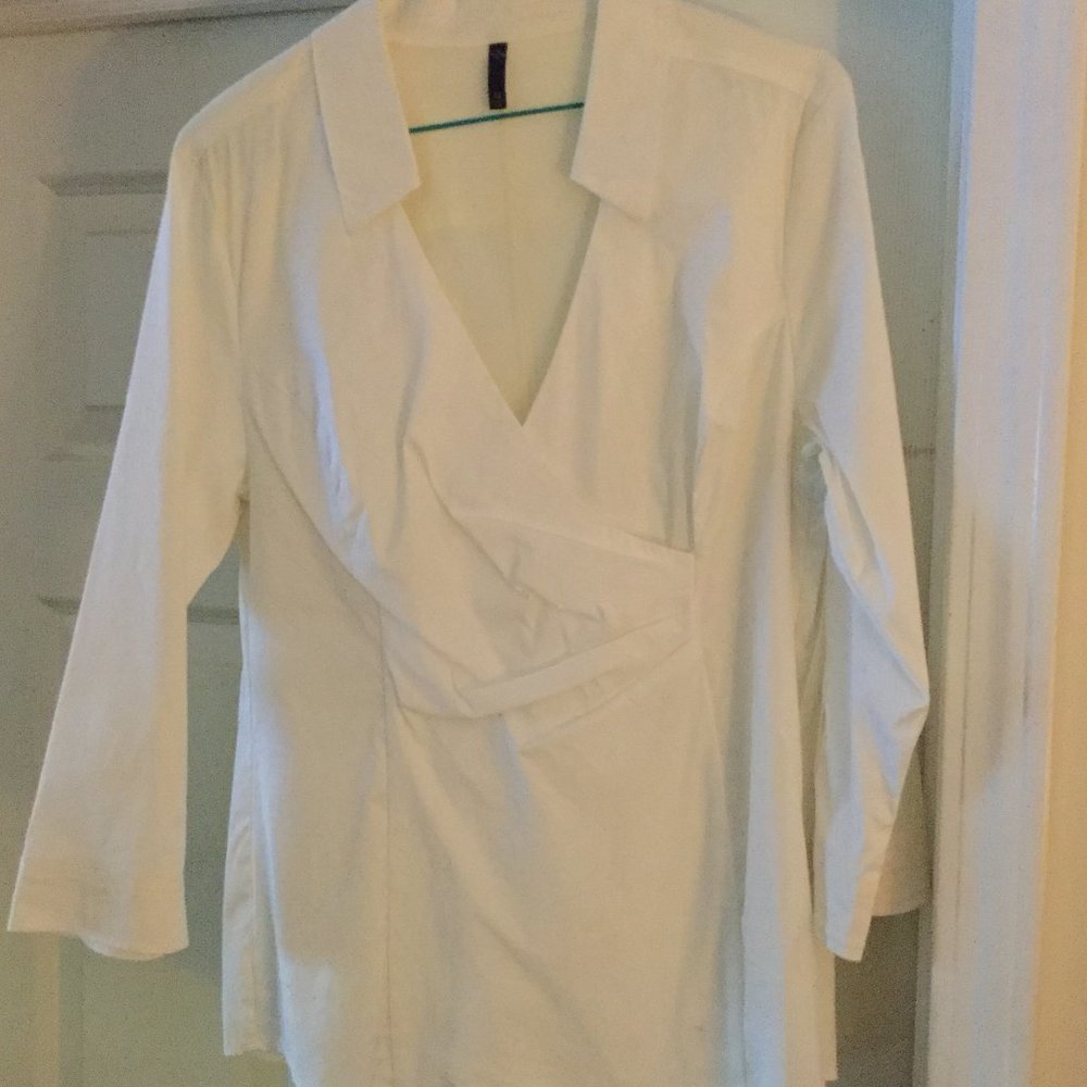 White NYDJ Blouse size M
